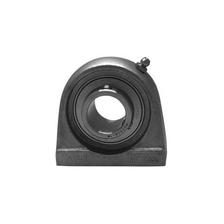 Ami Bearings SINGLE ROW BALL BEARING - 12MM STAINLESS SET SCREW STAINLESS TAPPED BASE PLW BLK MUCTB201